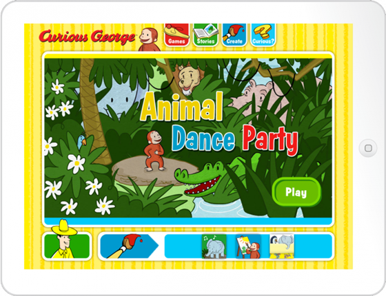 Websites: Curious George - Animal Dance Party