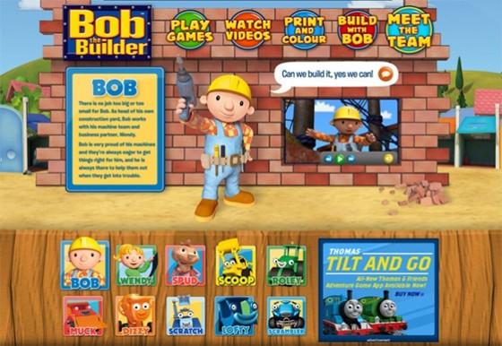 Websites: Bob the Builder Website